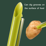 Home Kitchen Multifunctional Green Onion Peeler, Green, Yellow, Orange