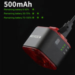 MEROCA XC02 Smart Light-Sensitive Brake Induction Taillight, Cushion Mounting, Pipe Mounting