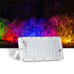 كشاف فيضان خارجي مقاوم للماء 50W LED RGB خفيف جداً مع جهاز تحكم عن بعد