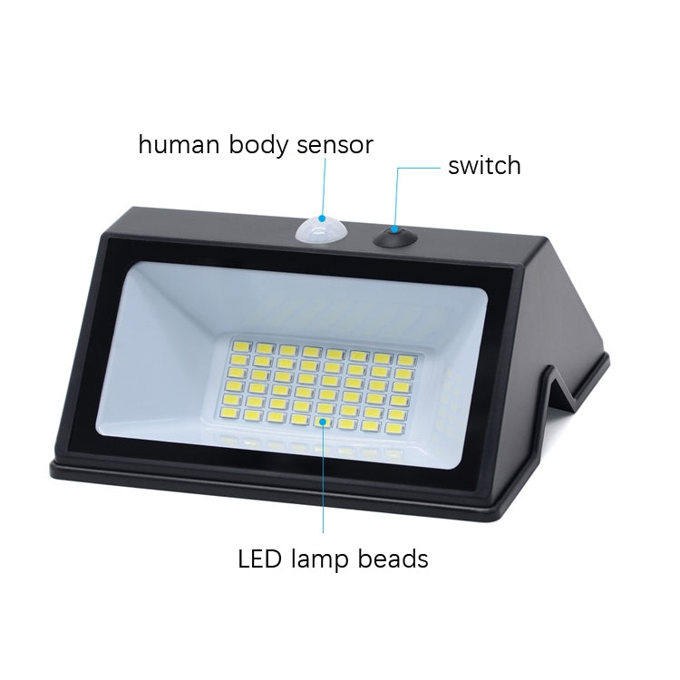 N770 48 LEDs Solar Body Sensing Wall Light