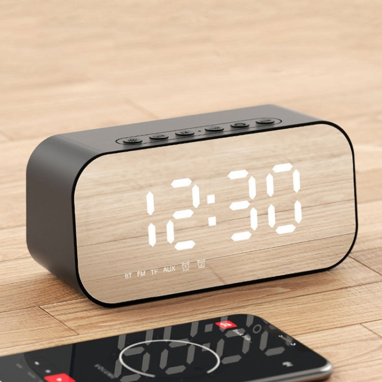 مكبر صوت بلوتوث صغير Havit M3 مع ساعة مرآة ومضخم صوت، المواصفات: 1200mAh (أسود)، 1200mAh (أبيض)