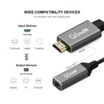 محول QGeeM QG-HD02 من HDMI مفرد إلى Mini DP