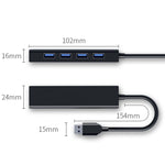 محول موزع 4 منافذ USB 2.0، طول الكابل: 15 سم، النمط: بدون شريط إضاءة، مع شريط إضاءة أسود، مع شريط إضاءة أبيض