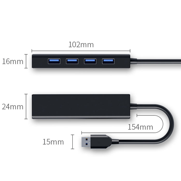 محول موزع 4 منافذ USB 2.0، طول الكابل: 15 سم، النمط: بدون شريط إضاءة، مع شريط إضاءة أسود، مع شريط إضاءة أبيض