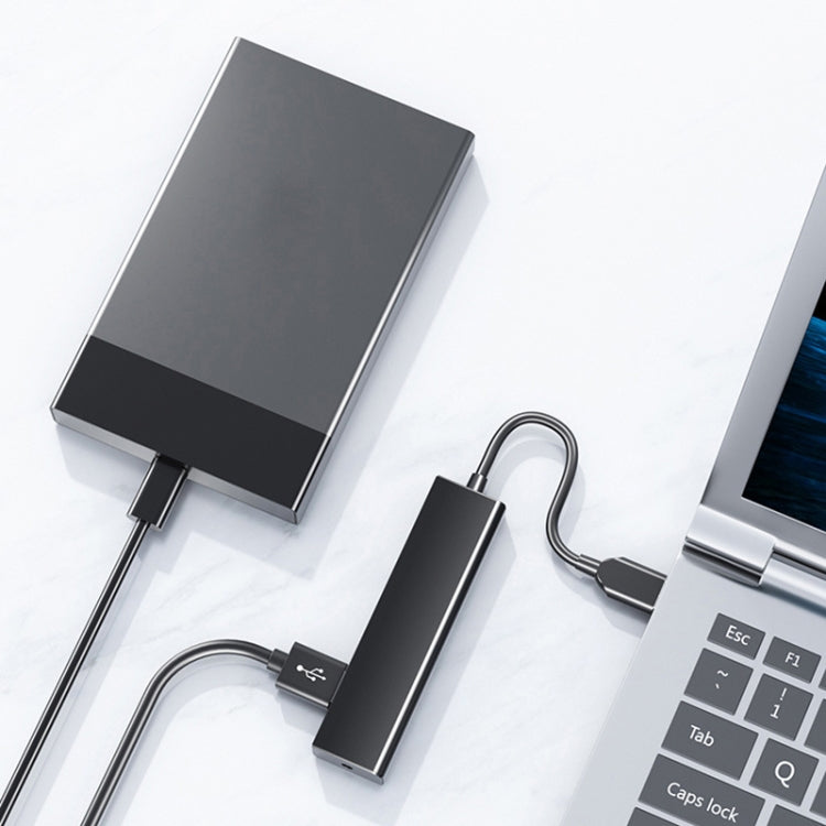 محول موزع 4 منافذ USB 2.0، طول الكابل: 15 سم، النمط: بدون شريط إضاءة، مع شريط إضاءة أسود، مع شريط إضاءة أبيض