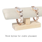 Solid Wood Single-layer T-shaped Jewelry Display Stand