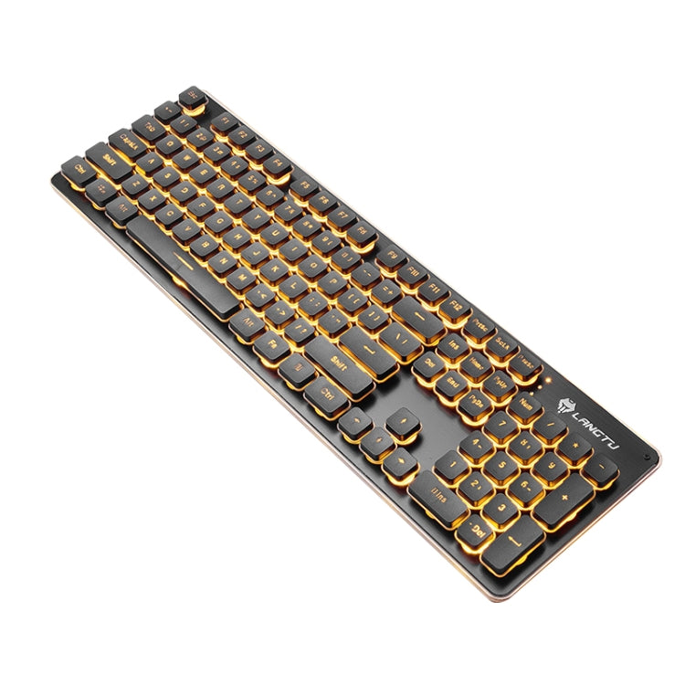 لوحة مفاتيح سلكية مضيئة USB للمنزل والمكتب LANGTU L1 104 مفاتيح، طول الكابل: 1.6م، L1 ضوء برتقالي أسود، L1 ضوء أزرق جليدي فضي أبيض، L1 ضوء أزرق جليدي أسود، L1 ضوء أبيض وردي