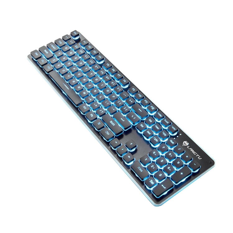 لوحة مفاتيح سلكية مضيئة USB للمنزل والمكتب LANGTU L1 104 مفاتيح، طول الكابل: 1.6م، L1 ضوء برتقالي أسود، L1 ضوء أزرق جليدي فضي أبيض، L1 ضوء أزرق جليدي أسود، L1 ضوء أبيض وردي