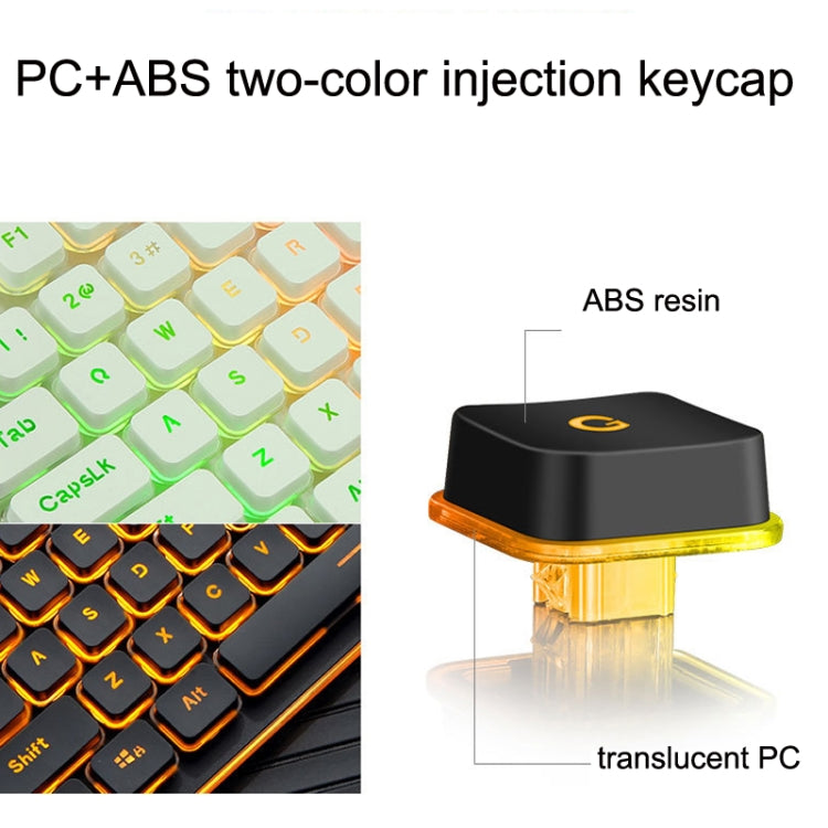 لوحة مفاتيح سلكية مضيئة USB للمنزل والمكتب LANGTU L1 104 مفاتيح، طول الكابل: 1.6م، L1 ضوء برتقالي أسود، L1 ضوء أزرق جليدي فضي أبيض، L1 ضوء أزرق جليدي أسود، L1 ضوء أبيض وردي