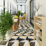 PVC Crystal Covered Film Geometric Pattern Tile Wall Sticker, 20 PCS 10cm