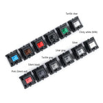 10 قطع مفتاح Cherry MX خطي صامت لمحور لوحة المفاتيح، محور أسود، محور أحمر، محور شاي، محور أزرق، محور أبيض، محور أخضر، محور فضي، محور أحمر صامت، محور أسود صامت