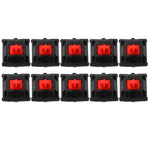 10 قطع مفتاح Cherry MX خطي صامت لمحور لوحة المفاتيح، محور أسود، محور أحمر، محور شاي، محور أزرق، محور أبيض، محور أخضر، محور فضي، محور أحمر صامت، محور أسود صامت