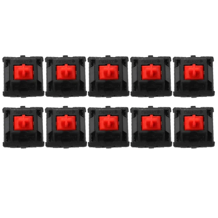 10 قطع مفتاح Cherry MX خطي صامت لمحور لوحة المفاتيح، محور أسود، محور أحمر، محور شاي، محور أزرق، محور أبيض، محور أخضر، محور فضي، محور أحمر صامت، محور أسود صامت