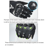 قفازات موتوسيكل قابلة للتنفس تعمل باللمس من MOTOCENTRIC 13-MC-010، M، XL