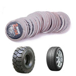 Nirichie 60mm Round Car Tire Repair Patch Tire Repair Cold Patch Film, 60mm Round Car Tire Patch