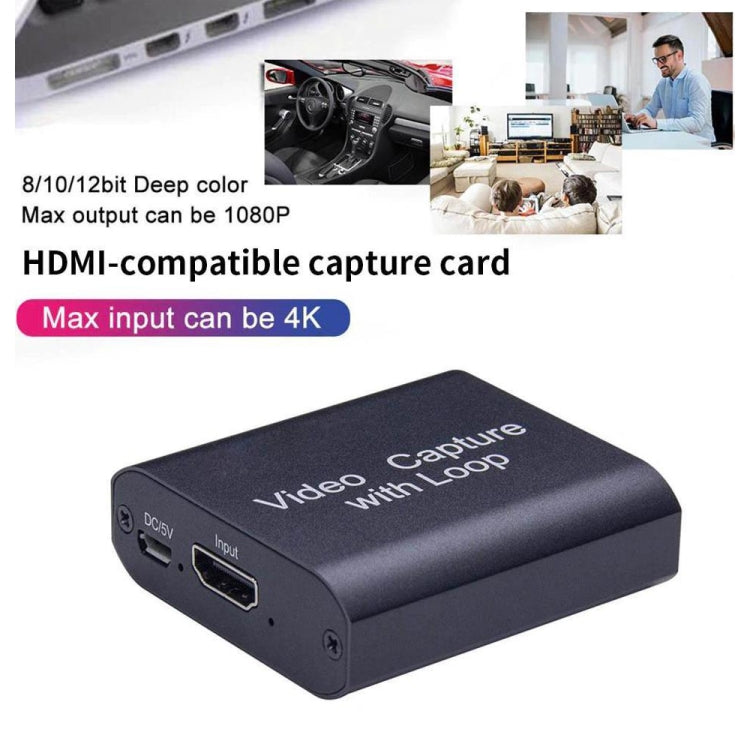 بطاقة التقاط فيديو USB إلى HDMI بدقة HD تدعم 4K X 2K