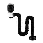 أنبوب ماء مغسلة منزلي مزيل للروائح، الطراز: A صمام أسود مع سلة وتدفق زائد، B صمام أبيض مع سلة وتدفق زائد، C صمام أسود بدون سلة مع تدفق زائد، D صمام أبيض بدون سلة مع تدفق زائد، E صمام أسود بدون سلة وتدفق زائد