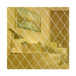 Rhombus Stitching Background Acrylic Mirror Decorative Stickers, Golden Small, Golden Medium, Golden Large, Silver Small, Silver Medium, Silver Large, Black Small, Black Medium, Black Large, Brown Small, Brown Medium, Brown Large, Blue Small, Blue Medi...