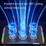 مبرد لابتوب NUOXI Q9 مع تأثير إضاءة RGB