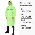 معطف مطر عاكس للركوب للكبار X18 Siamese، XL, XXL, XXXL, XXXXL