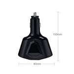 3.1A Dual USB Digital Display Multi-Function Driving Recorder Universal Automotive Charger, White, Black
