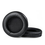 2 قطع واقيات أذن لسماعات Audio-Technica AD1000X AD2000X AD900X AD700X، النمط: جلد بروتين أسود، جلد بروتين أسود سميك، فلانيل أسود، جلد حمل أسود، شريط رأس صلب، شريط رأس مجوف