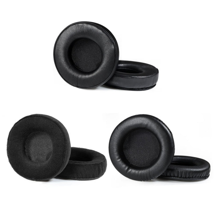 2 قطع واقيات أذن لسماعات Audio-Technica AD1000X AD2000X AD900X AD700X، النمط: جلد بروتين أسود، جلد بروتين أسود سميك، فلانيل أسود، جلد حمل أسود، شريط رأس صلب، شريط رأس مجوف
