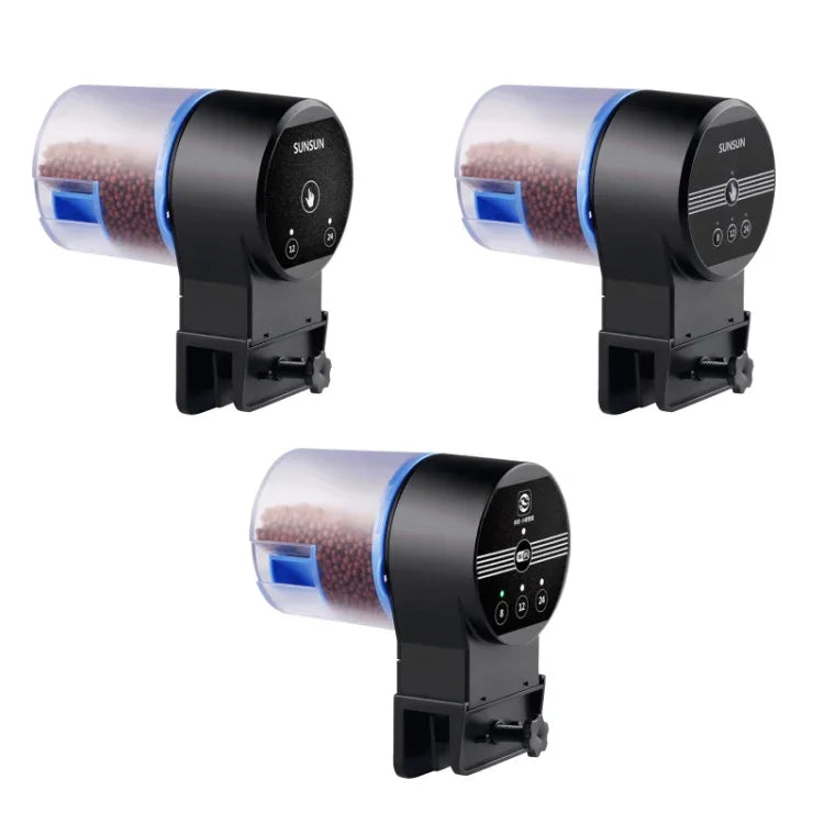 مغذي حوض سمك ذكي بتوقيت تلقائي SUNSUN، AK-01S، AK-02 USB، AK-03 WIFI