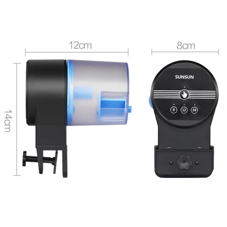 مغذي حوض سمك ذكي بتوقيت تلقائي SUNSUN، AK-01S، AK-02 USB، AK-03 WIFI