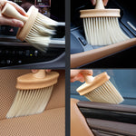 3 PCS Car Air Conditioning Vent Cleaning Brush Interior Cleaning Detail Brush, Vent Cleaning Brush(1950)