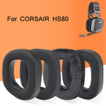 2 قطع حقيبة سماعة رأس RGB لسماعة CORSAIR HS80، شبكة كاملة، شبكة + جلد بروتين، مخمل كامل، مخمل + جلد بروتين