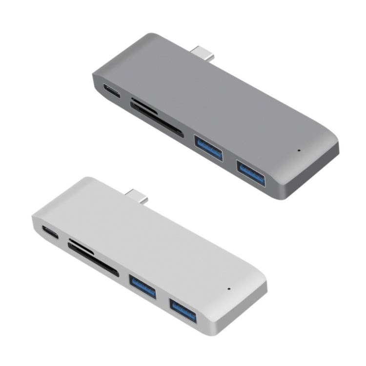 محطة إرساء USB-C إلى HDMI مع قارئ بطاقات، المواصفات: 5 في 1 رمادي، 5 في 1 فضي، 6 في 1 رمادي، 6 في 1 فضي