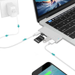 محطة إرساء USB-C إلى HDMI مع قارئ بطاقات، المواصفات: 5 في 1 رمادي، 5 في 1 فضي، 6 في 1 رمادي، 6 في 1 فضي