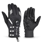 قفازات ركوب الدراجات ذات الأصابع الطويلة القابلة للتنفس مع قفل ذاتي وحزام، WEST BIKING، M، L، XL، 2XL