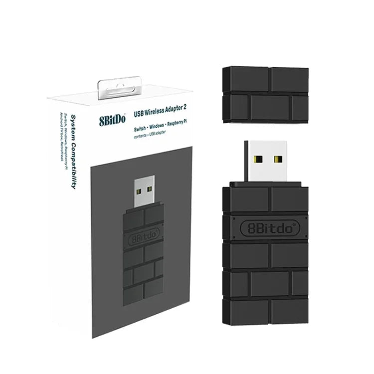 مستقبل لاسلكي USB من 8BitDo لوحدة تحكم Switch لأجهزة PS5/PS4، لأجهزة PS5/PS4