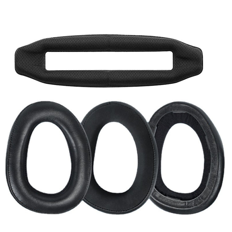 2 قطع شريط رأس لواقيات الأذن لسماعة Sennheiser GSP600 GSP500 GSP670، النمط: شريط رأس، جلد حمل، قماش شبكي، جل ثلجي، نانو سبلايسينغ