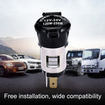 Car Modified Cigarette Lighter Waterproof Vehicle Charging Power Socket No Cigarette Type (with 1.5cm Line), Cigarette Type (with 1.5m Line), No Cigarette Type (with 1.5m Line)