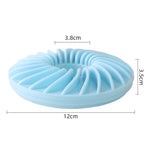 ألعاب ممتعة للحيوانات الأليفة لمنع فقدان الطعام لعبة عض مقاومة للكلاب لعبة تفاعلية، شكل دائري أخضر، شكل دائري أزرق، شكل دائري وردي