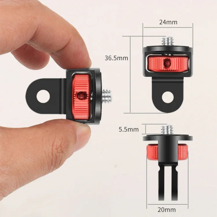 محول حامل ثلاثي بمسمار 1/4 بوصة لكاميرات Gopro 10 9 8 7 / Eken / Insta360 One X R