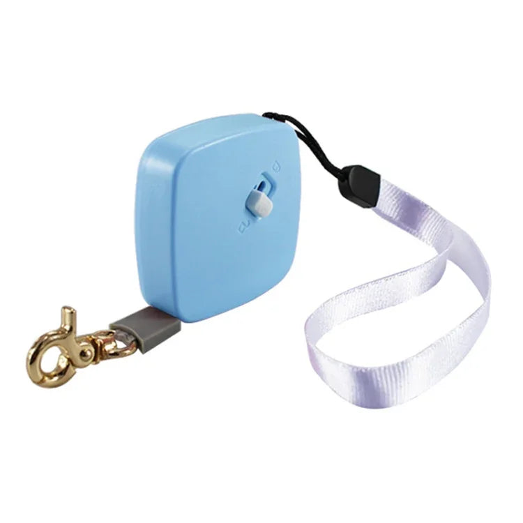 حبل جذب كلاب تلسكوبي أوتوماتيكي، جهاز سحب للحيوانات الأليفة الصغيرة، 2م مربع أزرق، 2م دائري أبيض، 2م دائري وردي، 2م دائري أزرق، 2م مربع أبيض، 2م مربع وردي