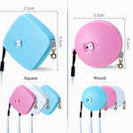 Automatic Telescopic Dog Traction Rope Small Pet Retractor, 2m Square Blue, 2m Round White, 2m Round Pink, 2m Round Blue, 2m Square White, 2m Square Pink