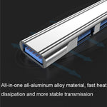 محطة إرساء صغيرة متعددة الوظائف 4 في 1، المواصفات: Type-C/USB-C 3.0 (فضي)، Type-C/USB-C 3.0 (فضي)، Type-C/USB-C 3.0 (رمادي)، Type-C/USB-C 3.0 (وردي)، USB 3.0 (فضي)، USB 3.0 (رمادي)، USB 3.0 (وردي)
