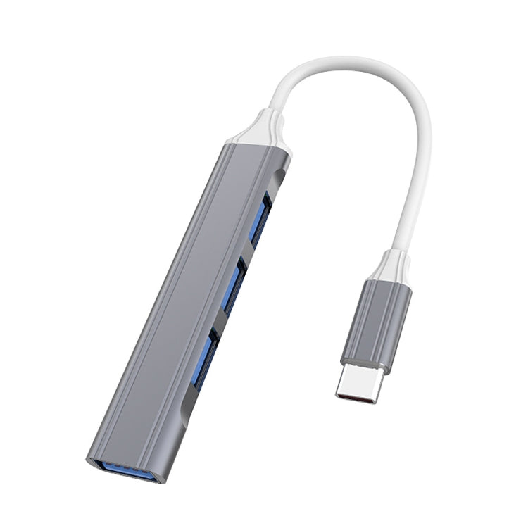 محطة إرساء صغيرة متعددة الوظائف 4 في 1، المواصفات: Type-C/USB-C 3.0 (فضي)، Type-C/USB-C 3.0 (فضي)، Type-C/USB-C 3.0 (رمادي)، Type-C/USB-C 3.0 (وردي)، USB 3.0 (فضي)، USB 3.0 (رمادي)، USB 3.0 (وردي)