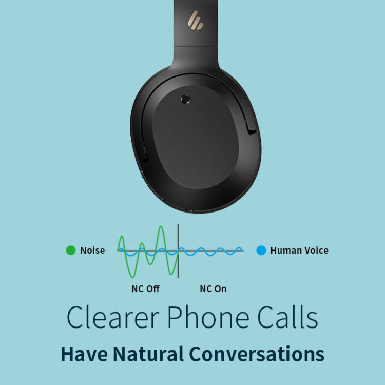 سماعة رأس رياضية لاسلكية بلوتوث مع إلغاء الضوضاء Edifier W820NB، W820NB أبيض، W820NB رمادي