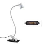 مصباح مكتب بخرطوم قابل للانحناء بزاوية 360 درجة USB، المواصفات: أبيض بتعتيم مستمر، أسود بتعتيم مستمر، أبيض بتعتيم بسرعتين، أسود بتعتيم بسرعتين