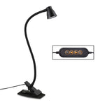 مصباح مكتب بخرطوم قابل للانحناء بزاوية 360 درجة USB، المواصفات: أبيض بتعتيم مستمر، أسود بتعتيم مستمر، أبيض بتعتيم بسرعتين، أسود بتعتيم بسرعتين