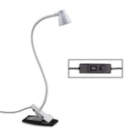 مصباح مكتب بخرطوم قابل للانحناء بزاوية 360 درجة USB، المواصفات: أبيض بتعتيم مستمر، أسود بتعتيم مستمر، أبيض بتعتيم بسرعتين، أسود بتعتيم بسرعتين