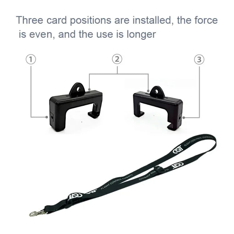 حبل تعليق جهاز تحكم عن بعد CQT مع خطاف لـ DJI Mavic Air 2/2S/Mini 2 /Mini 3 Pro، الأنماط: حبل رفيع، حبل عريض، مشبك فقط