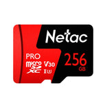 بطاقة ذاكرة هاتف محمول لكاميرا مراقبة ومسجل قيادة Netac، 32GB، 64GB، 128GB، 256GB