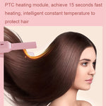 GLS-006 جبيرة كهربائية صغيرة للاستخدام المزدوج للشعر المستقيم والمجعد، وردي كرز، أخضر فاتح